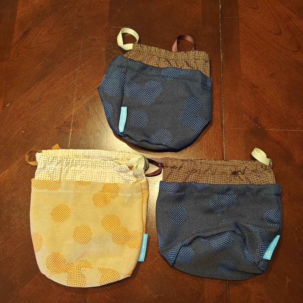 Polka Dot Kids Pouches - Set of 3